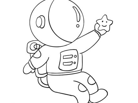 我们的航天员摘星星回来啦,欢迎航天英雄回家~#简笔画 #欢迎航天英雄回家 #神舟十三号