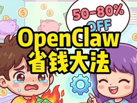 OpenClaw省钱大法
别再给 AI 白白烧钱了!如果你正在用 OpenClaw 却没改这个默认设置,你可能正在以 60 倍的冤枉钱在给 API 买单。今天我只用几分钟,教你如何把每月 200 美金的账单直接砍到 70 美金,甚至帮重度用户省下 1700 刀!
#OpenClaw #ClawdBot #AIAgents #省钱大法 #AI智能体