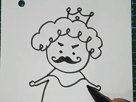 简单画童话里的国王~