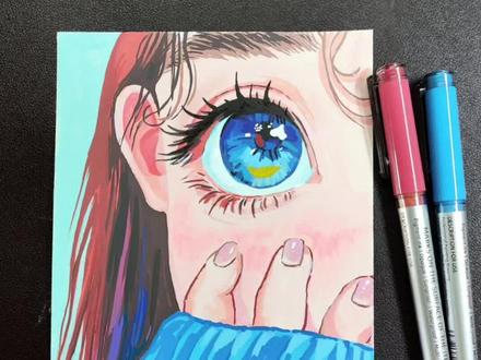 挑战丙烯马克笔画可爱小女孩,差点翻车了!
#丙烯马克笔 #画画教程 #画画分享 #一起来画画吧 #零基础学画画