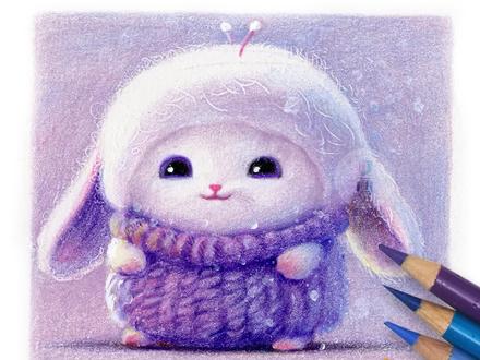 画一只可爱的兔子,来迎接2023年啦~
#画画教程 #零基础学画画 #兔子 #彩铅