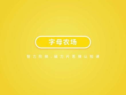 磁力片教程字母农场拼装过程#磁力片积木#益智玩具#积木搭建