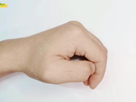 教你怎么用手掌画鲨鱼,几笔就能完成