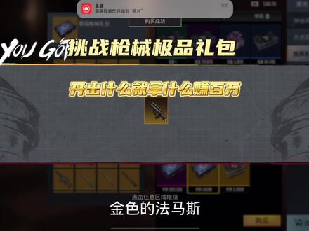 挑战极品枪械礼包,开出什么用什么在五图赚百万
