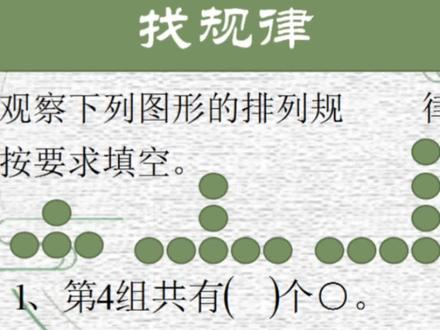 小学初中都常考的“找规律”问题#小学数学 #解题技巧 #易错题 #数学思维 #找规律