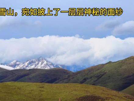 位于青海省的年宝玉则景区 从外围欣赏它那壮观 唯美 神秘的雪山 #川西美景 #川藏旅行