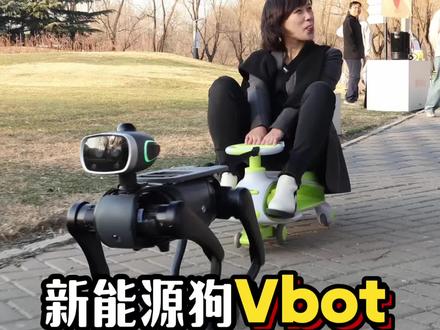 车玩腻了开始玩新能源狗了!?Vbot除了哄娃或许真能导盲 #机器狗 #Vbot维他动力