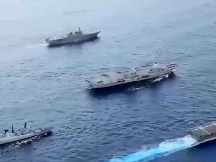 中国055大驱亮相大隅海峡#国际局势#军事科普