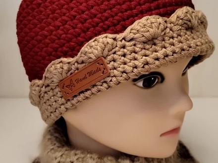 奶奶帽檐钩织教程第二集#手工编织零基础教学 #帽子教程