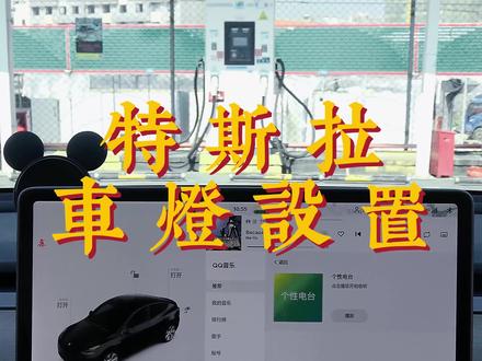 特斯拉车灯设置讲解 车技系统介绍#每天一个用车知识 #特斯拉 #特斯拉model3 #特斯拉modely