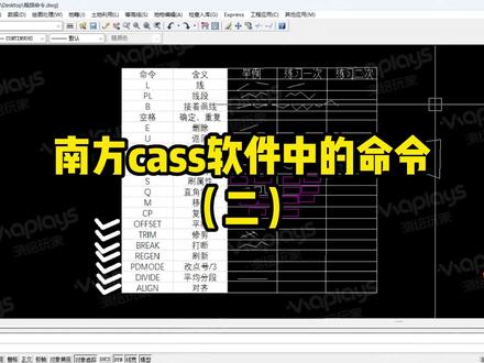 超实用南方CASS常用命令,记得收藏哦~#南方cass #绘图软件 #工程测量 #土木人 #cass教程