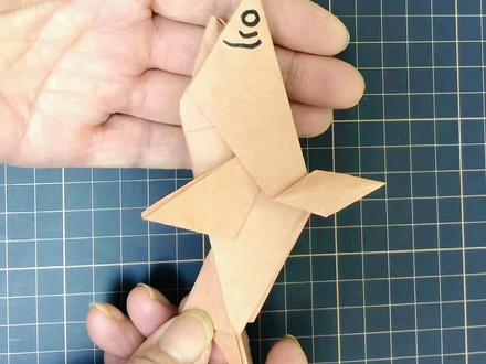 #创作灵感 #你们想看鲨鱼的折法吗?今天就给你们安排上啦#鲨鱼#折纸 #一学就会系列 。