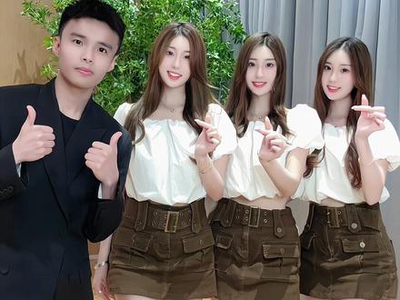 你们说双胞胎是男人的梦想,那三胞胎呢?#三胞胎碧星梦 #这谁顶得住啊 #大长腿 @IMP小鬼