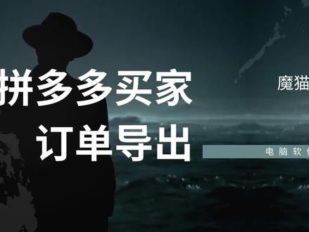 拼多多订单导出成excel表格文件 这是一款专业的拼多多订单导出工具,可以帮你一键导出完整的购物记录到Excel表格。 #软件分享