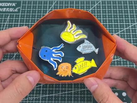 桌面小鱼缸#手工diy #手工 #手工制作