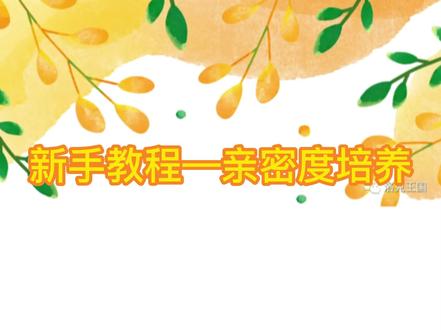 新手教程亲密度辅助培养 #洛克王国