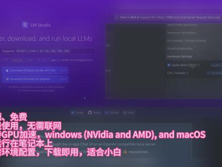 LM Studio:全网最简单LLM模型免费本地使用教程 #LLM #GPT #人工智能 #免费 #开源