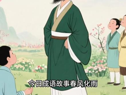 今日分享《春风化雨》战国·孟子及其弟子《孟子·尽心》上:“君子之所以教者五,有如时雨化之者。”#抖音玩法合伙人计划 #成语故事 #小故事大道理#儿童睡前故事#绘本故事寓言故事 青年创作者成长计划创作者扶持计划原创动画民间故事上热门