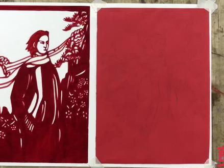 2024届速写改革剪纸的表现形式 玩得就是真实……#海豚知道 #美术生 #联考 #剪纸 #刻纸