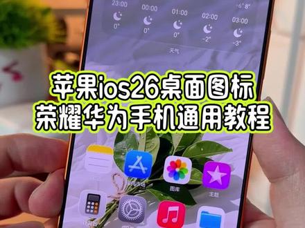 当我的荣耀Air用上苹果ioS 26的桌面图标之后,这个整体的质感和高级感真的是太绝了,关键这个ioS 26的主选图标荣耀和华为的手机都可以设置#玩机技巧 #荣耀air #ios26 #华为手机