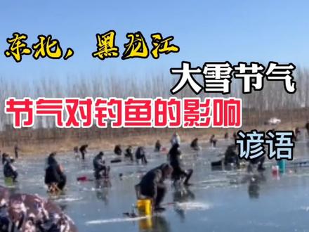 节气对钓鱼的影响,大雪节气(谚语) #钓友请就位 #钓鱼谚语 #钓友请就位
