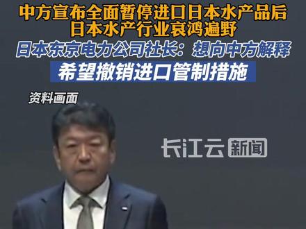 日本水产行业哀鸿遍野,东电社长:想向中方解释,希望撤销进口管制措施