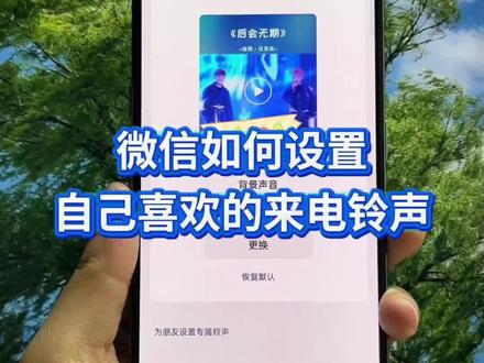 微信如何设置自己喜欢的来电铃声?如何更换微信来电铃声,怎么给好友设置专属微信来电铃声,方法简单,一分钟就能学会#微信铃声怎么设置 #微信来电铃声 #微信铃声修改 #微信来电铃
