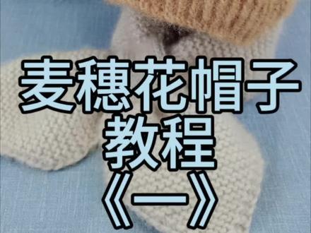 麦穗花帽子教程《一》#手工编织零基础教学 #手工diy