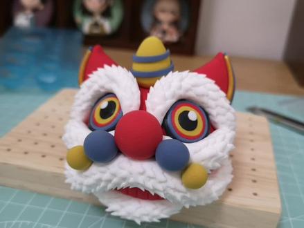 #超轻粘土 #醒狮 醒狮教程来喽