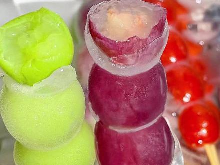 在家就能做的花样葡萄!#甜品#葡萄#神仙吃法#抖音美食创作人 #美食