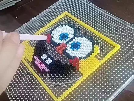 #拼豆图纸 ,有两把刷子 #是时候展现真正的技术了