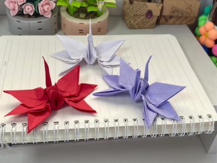 枫叶千纸鹤教程,这是一个长视频~#创意折纸 #手作diy #抖音折纸 @抖音小助手 @DOU+小助手