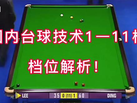 #台球 #台球是一种生活 #休闲娱乐 #斯诺克 #精彩瞬间 中式台球1-11档解析,看看你属于第几档水平?