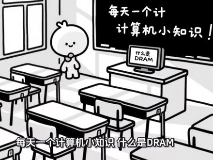 每天一个计算机小知识,什么是DRAM? #电脑知识 #计算机专业 #知识科普 #留学生辅导 #计算机辅导
