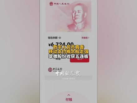 数字人民币真香,移动支付概念股走强,翠微股份收获五连板