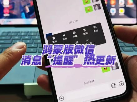 鸿蒙版微信消息“提醒”功能热更新 #数码科技 #鸿蒙微信 #鸿蒙 #华为 #鸿蒙越用越香