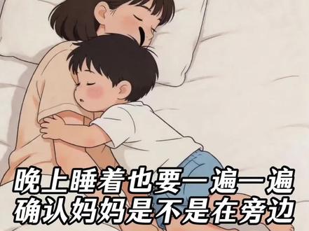 晚上睡着也要一遍遍确认妈妈在不在旁边 #儿子 #粘人的宝宝 #宝宝睡觉 #宝妈