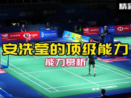 #安洗莹 世界女单第一的顶级能力,美如画的操作 #羽毛球单打