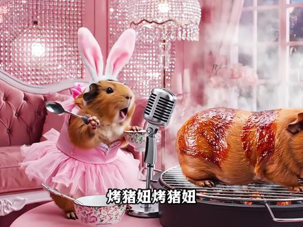 猪妞吃的吃的怎么画-抖音