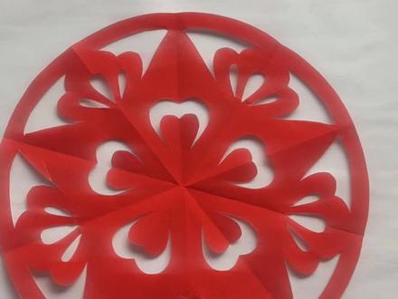 五角星剪纸教程#传承非遗文化