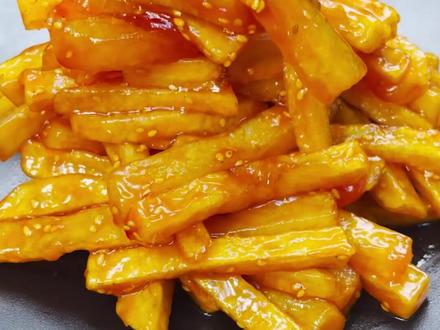 家庭版糖醋土豆条做法,感谢朋友们支持!#美食