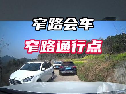 窄路通行,窄路会车,如何控制车头两侧距离?#窄路会车 #驾驶技巧 #新手上路 #燕郊汽车驾驶陪练 #每天一个用车知识