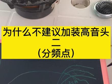 原厂分频点比较高,盲目加装高音会导致高音部分大量的叠加,高音会非常吵!#带上耳机世界都是我的