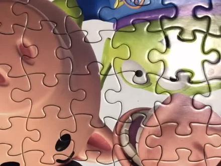 拼图少了一块怎样办?#拼图 #家庭教育 #手工制作