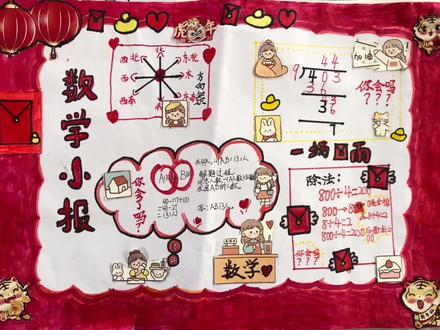 寒假数学小报#小学生手抄报