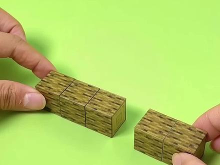 用我的世界磁力积木搭建一栋小别墅,这也太精致漂亮了吧,好玩好玩#益智积木 #积木搭建 #积木玩具 #磁力积木 #我的世界