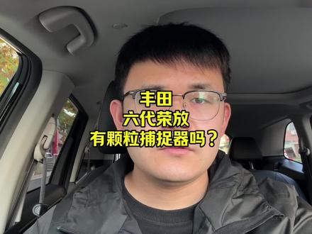 丰田六代荣放,有没有颗粒捕捉器?能不能买? #丰田