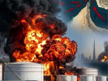 封锁霍尔木兹海峡!伊朗廉价无人机炸阿曼油库,特朗普能赢? #时代的荣耀#全球创作者计划#零基础看懂全球#霍尔木兹海峡#石油危机