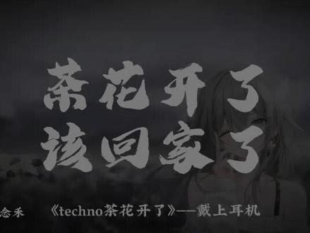 山头上的茶花开了 我想家了 #茶花开了该回家了dj #加木 #techno #dj降调 #音乐分享