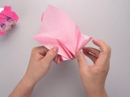 【折纸教程】折一个Doro,还能变美少女? #折纸 #Doro #胜利女神 #nikke #桃乐丝